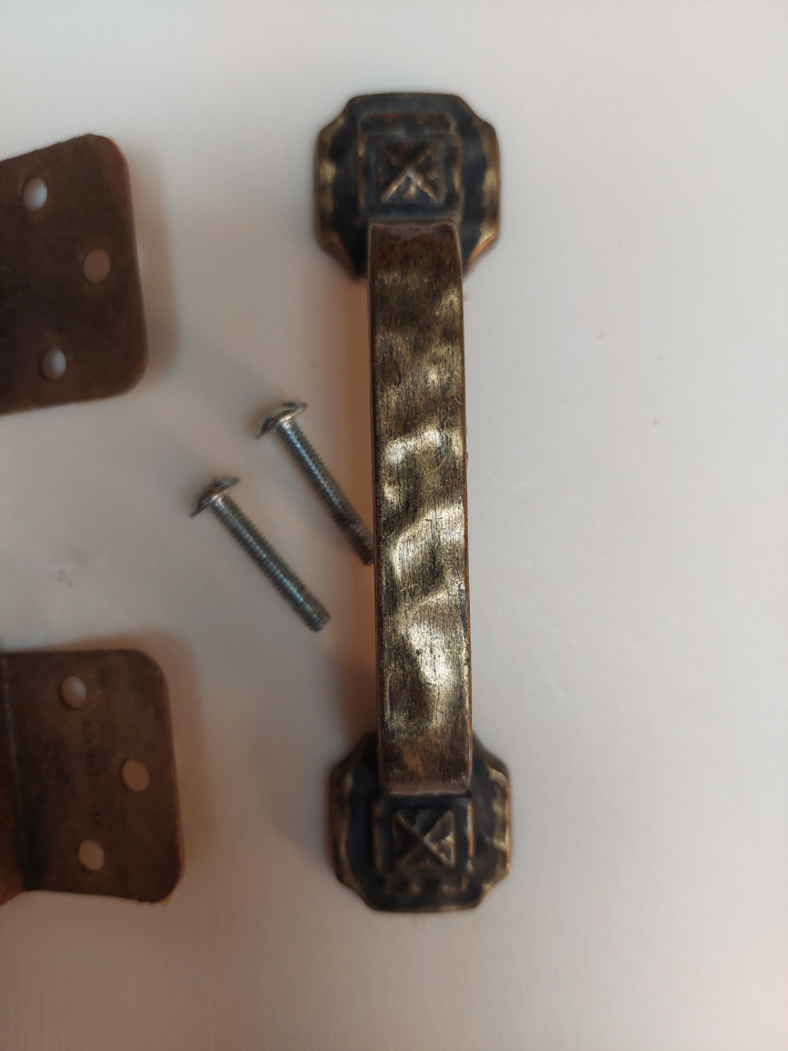 Vintage Brass Cabinet Door Hardware - photo 2