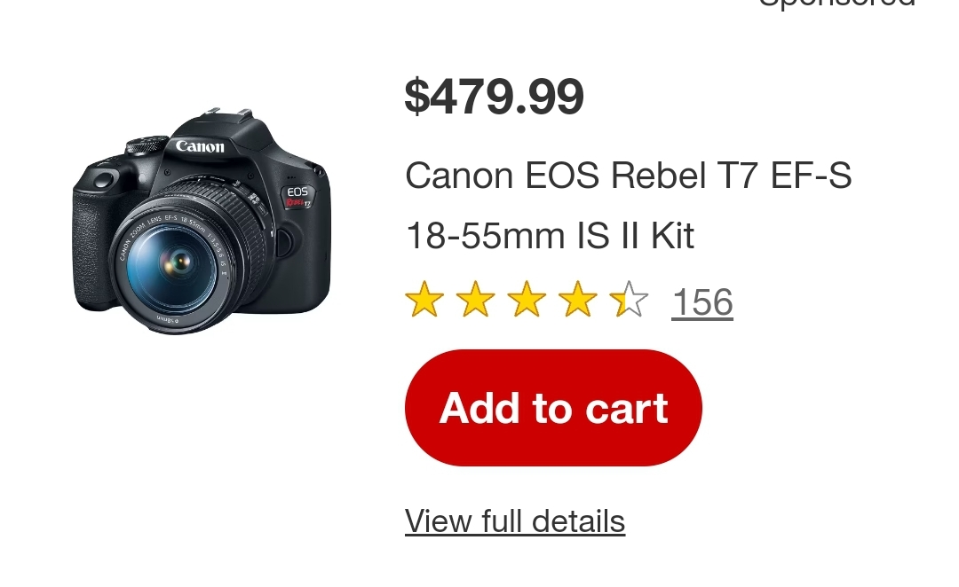 Canon EOS Rebel EFS 18-55mm