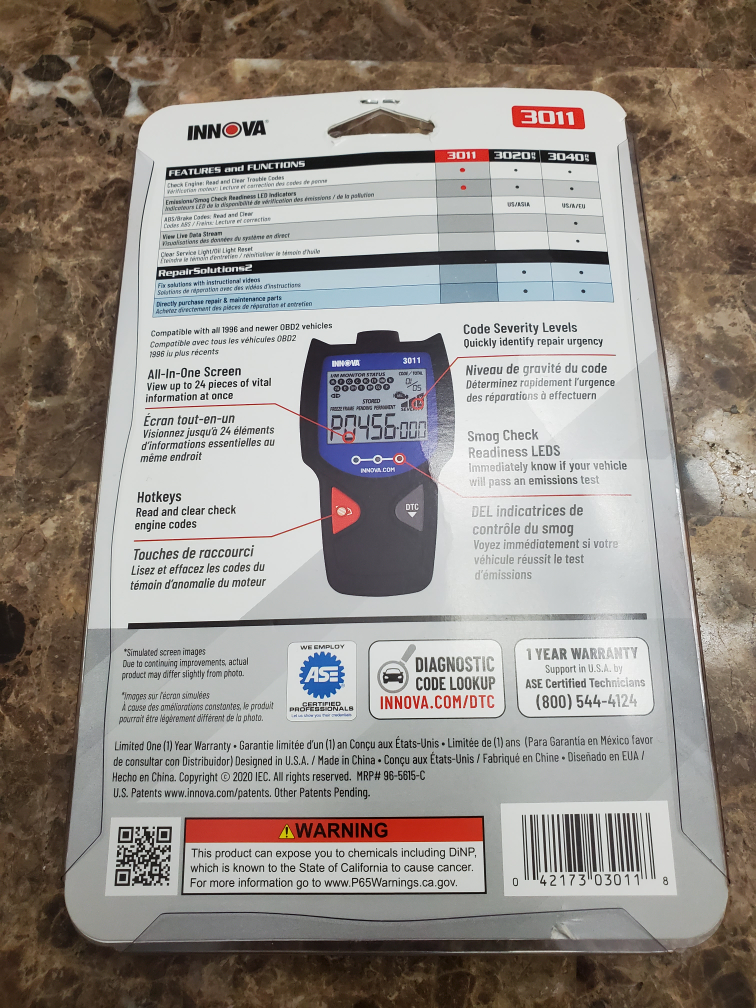 Innova 3011 OBD2 Code Reader - photo 3