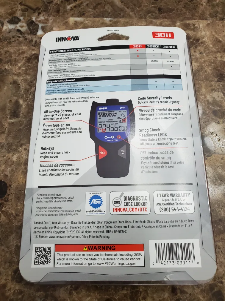 Innova 3011 OBD2 Code Reader image indicator(3)