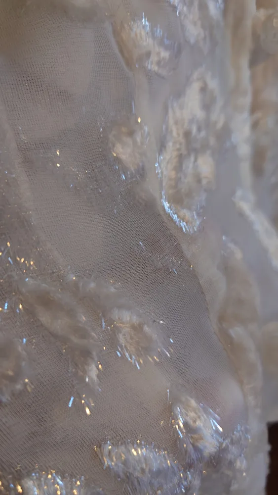 White Floral Sheer Dress image indicator(5)