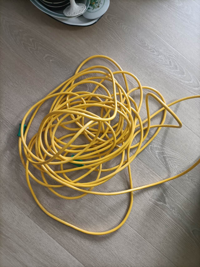 Yellow Green Outdoor/Indoor Extension Cord - photo 2