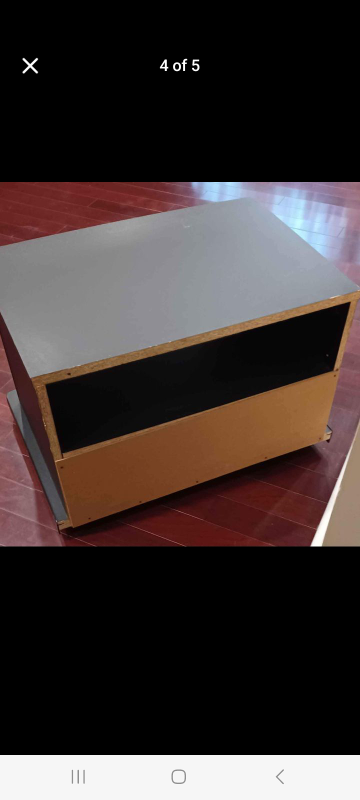 Black TV Stand with Glass Doors - photo 3