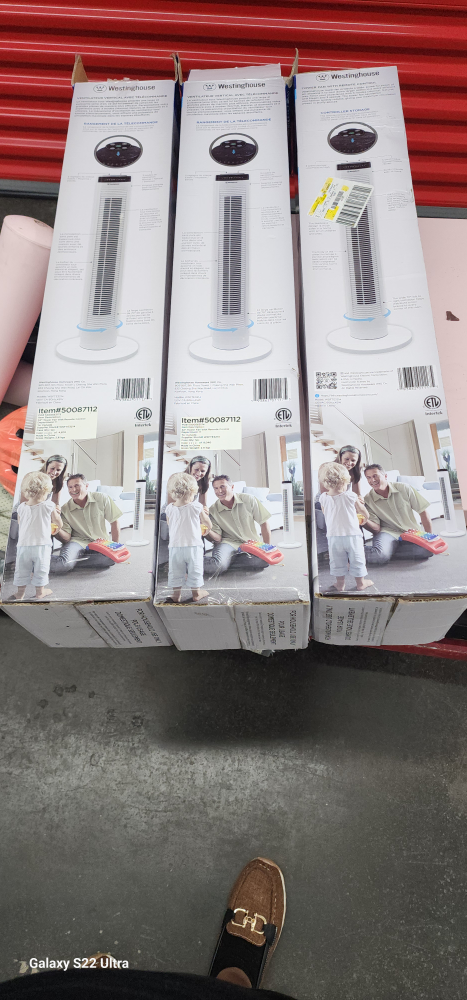 3x Westinghouse 32-inch Tower Fans with Remote Control - photo 3
