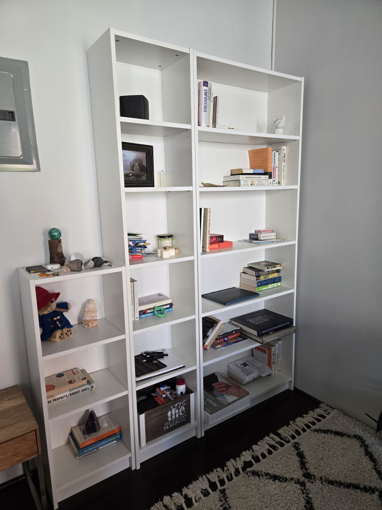 White Bookshelf Set - photo 2