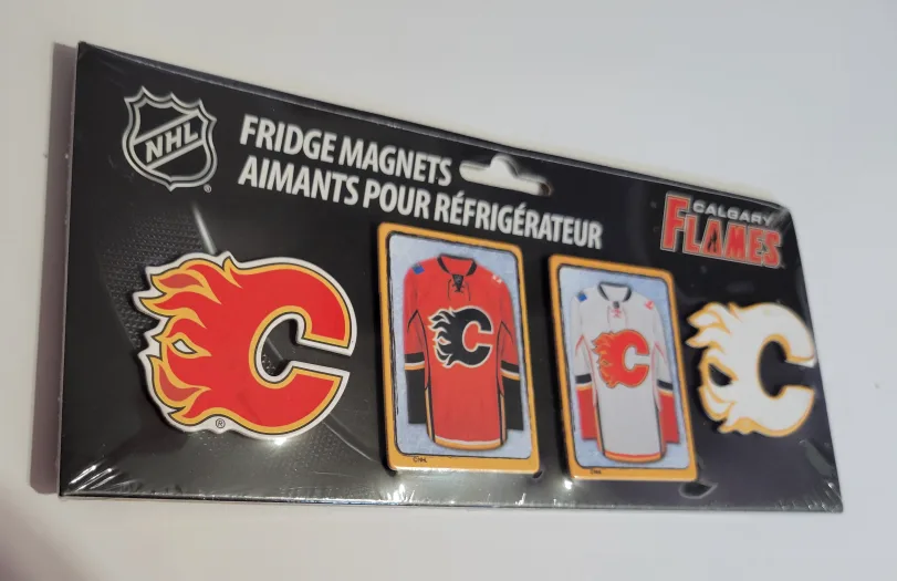 Calgary Flames NHL Fridge Magnets thumbnail
