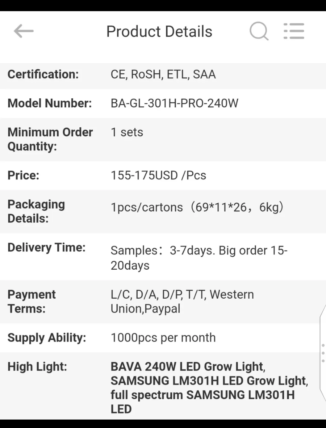 Bavagreen LED Pro Grow Light image indicator(6)