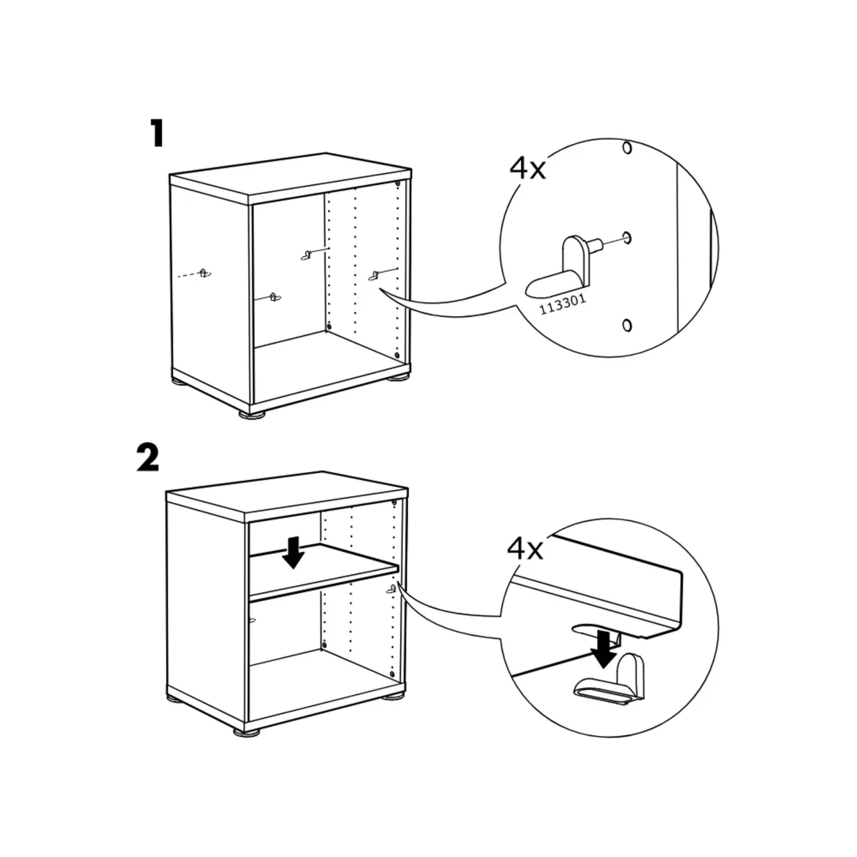 2x IKEA BESTÅ White Shelves Bundle image indicator(4)