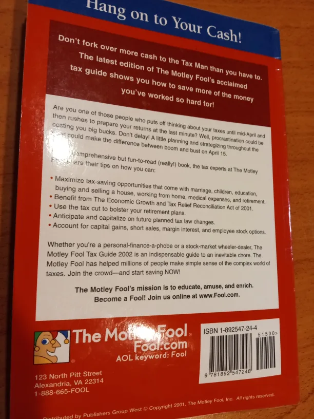 The Motley Fool Tax Guide 2002 #ThriftyPicks image indicator(2)