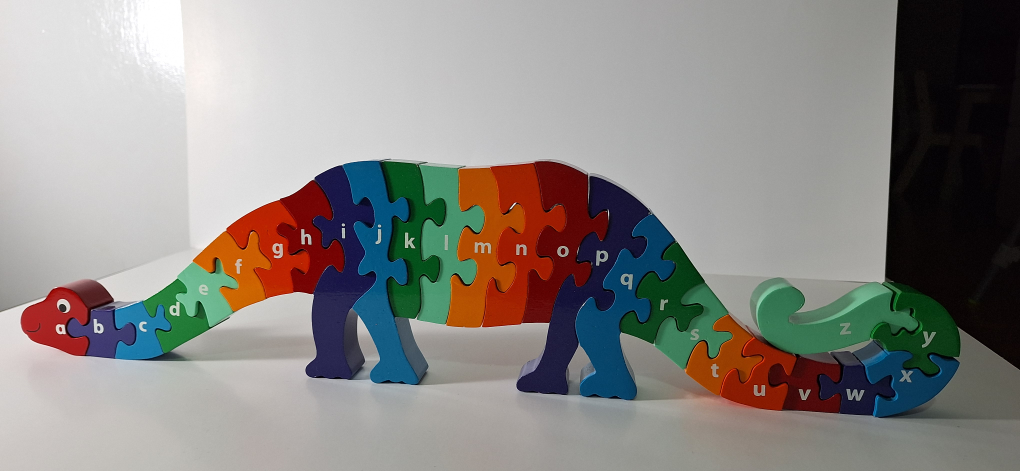 Wooden Alphabet Dinosaur Puzzle - photo 2