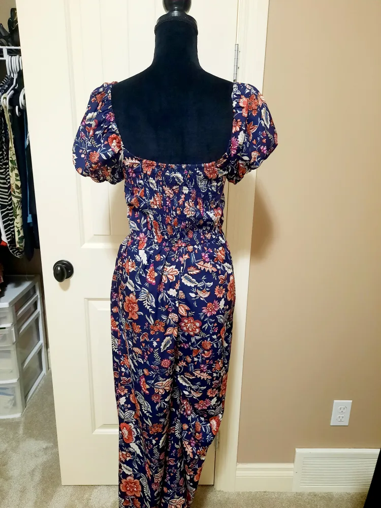 Women's floral romper image indicator(2)