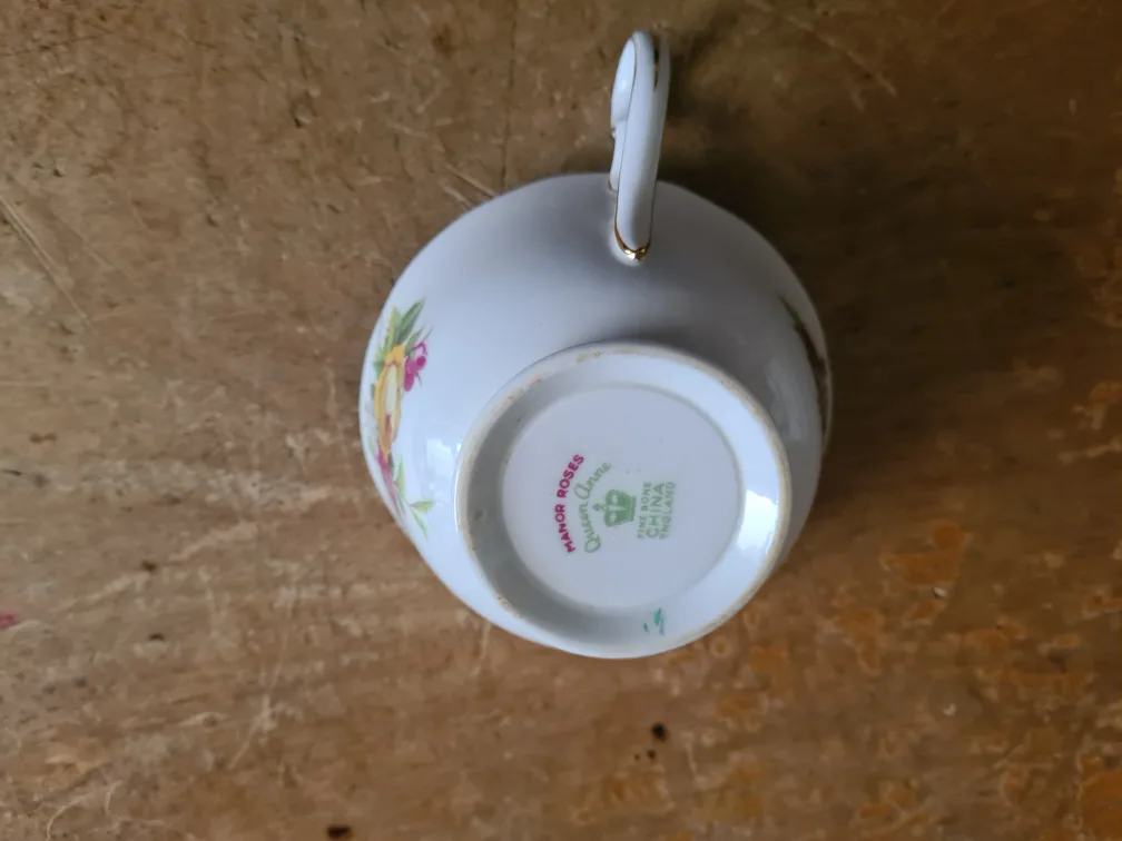 Queen Anne Manor Roses Teacup and Saucer image indicator(2)