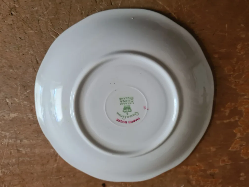 Queen Anne Manor Roses Teacup and Saucer image indicator(3)