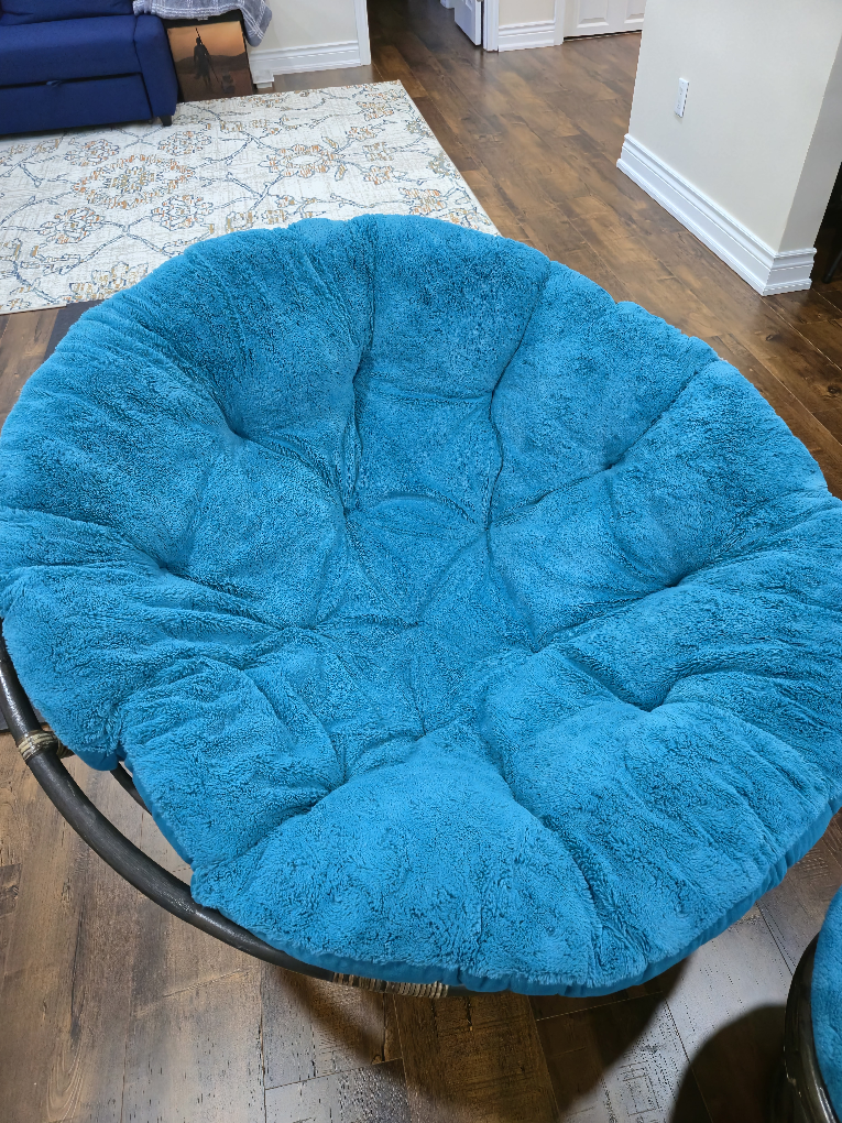 Papasan Chair with Ottoman from pier 1 - photo 2