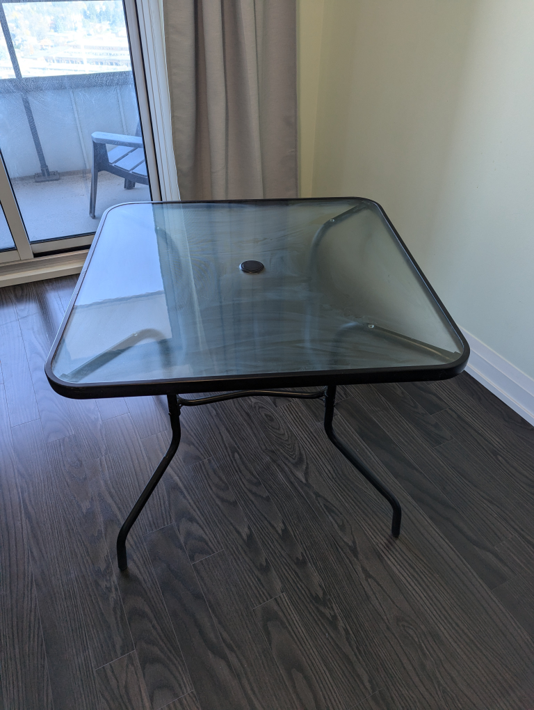 Glass Top Patio Table and Chairs - photo 3
