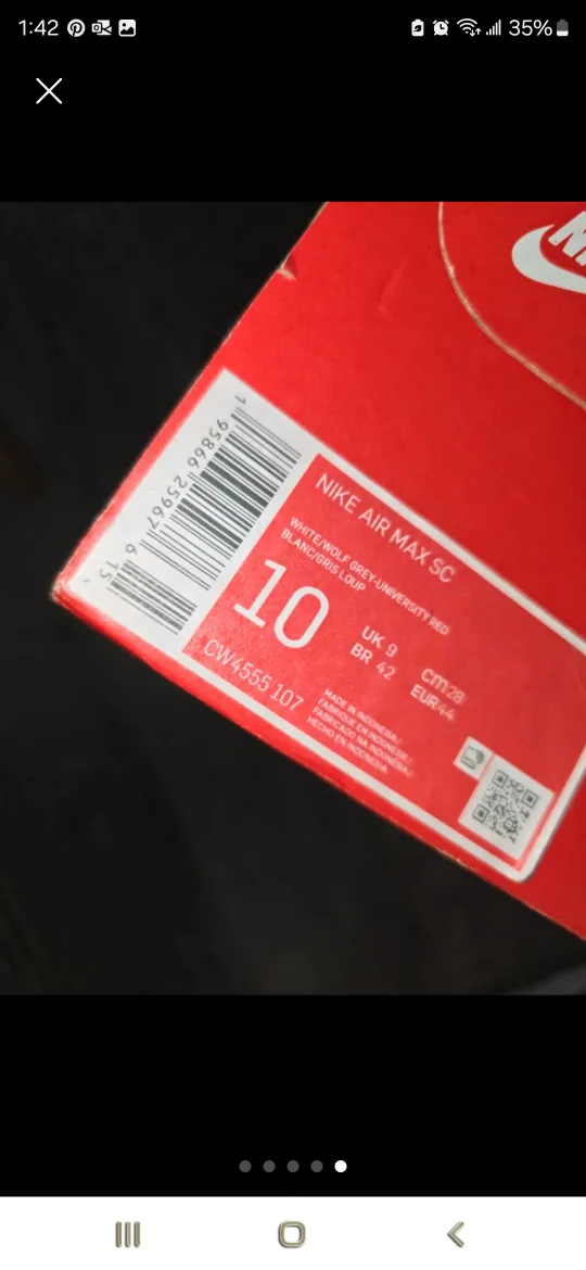 Nike Air Max SC White/Wolf Grey/University Red image indicator(5)