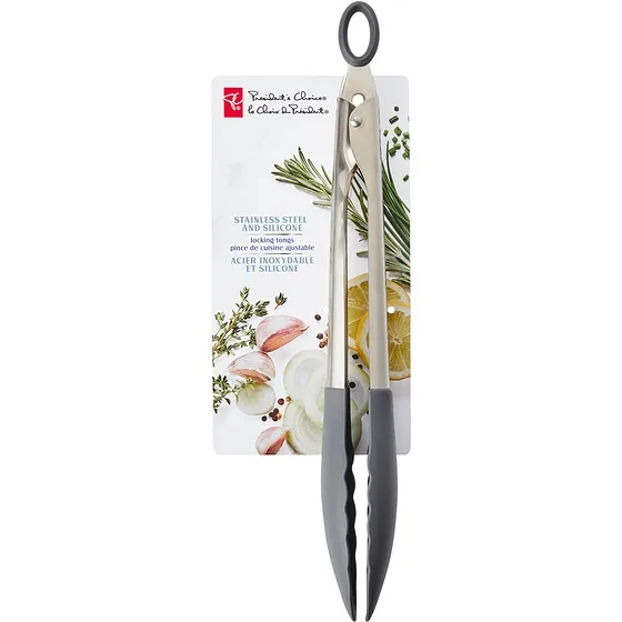 President's Choice Stainless Steel Locking Tongs 🥕 image indicator(5)