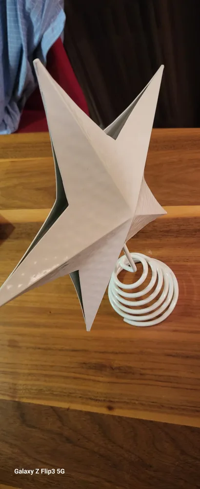 White Metal Christmas Tree Topper Star #freecycle image indicator(2)