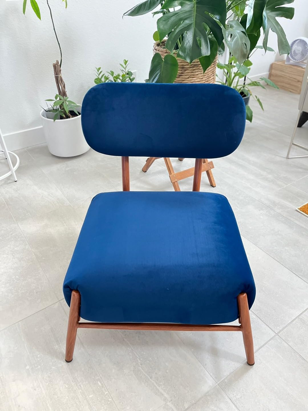 Mid Century Blue Accent Chair - photo 2