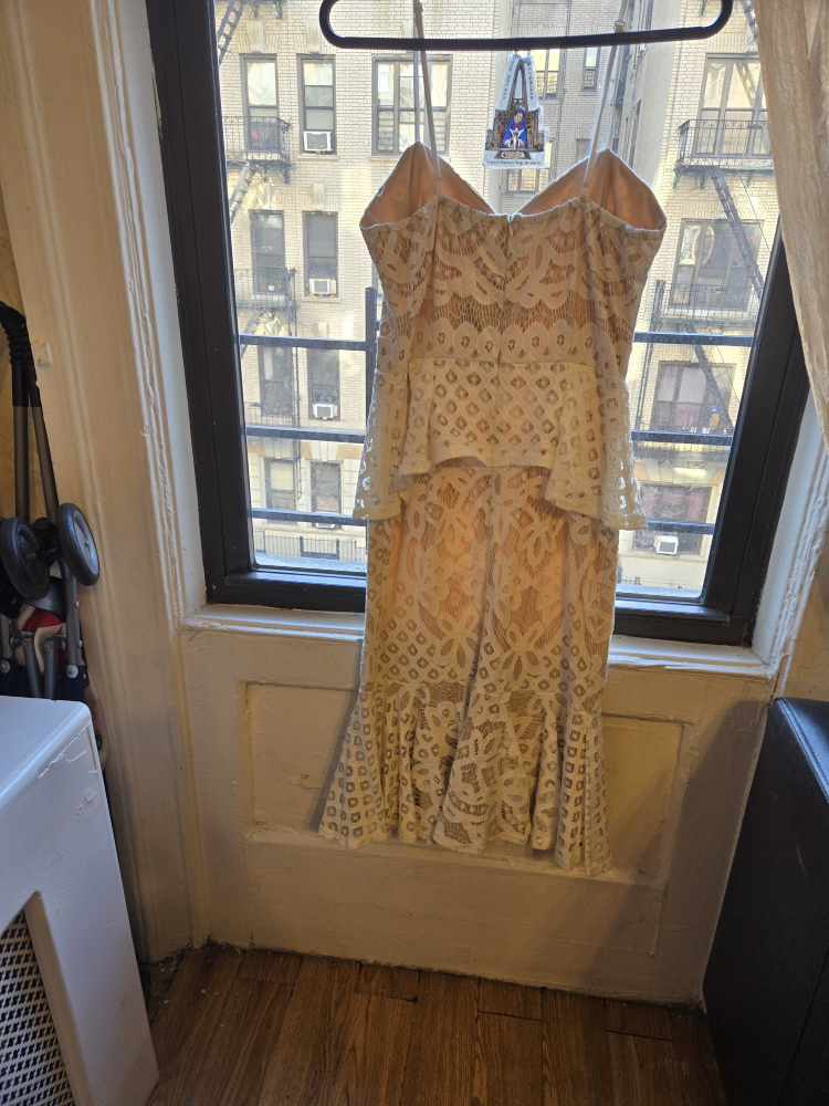 Boohoo Peplum White Lace Dress - photo 5