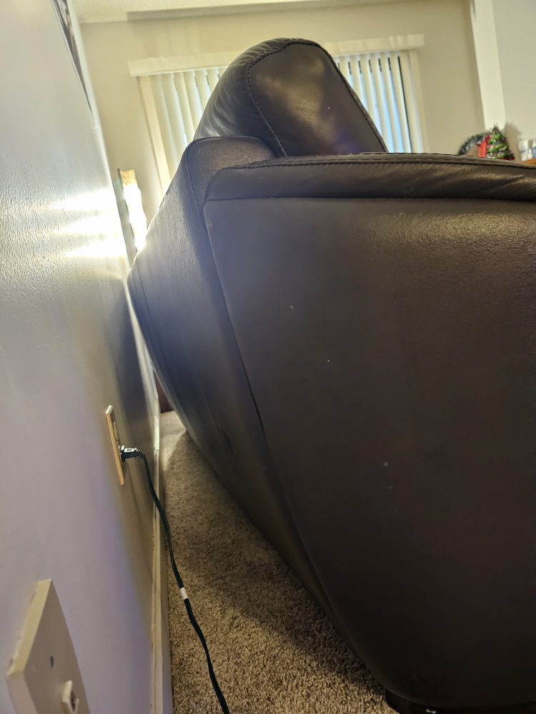 Brown Leather Sofa - photo 5