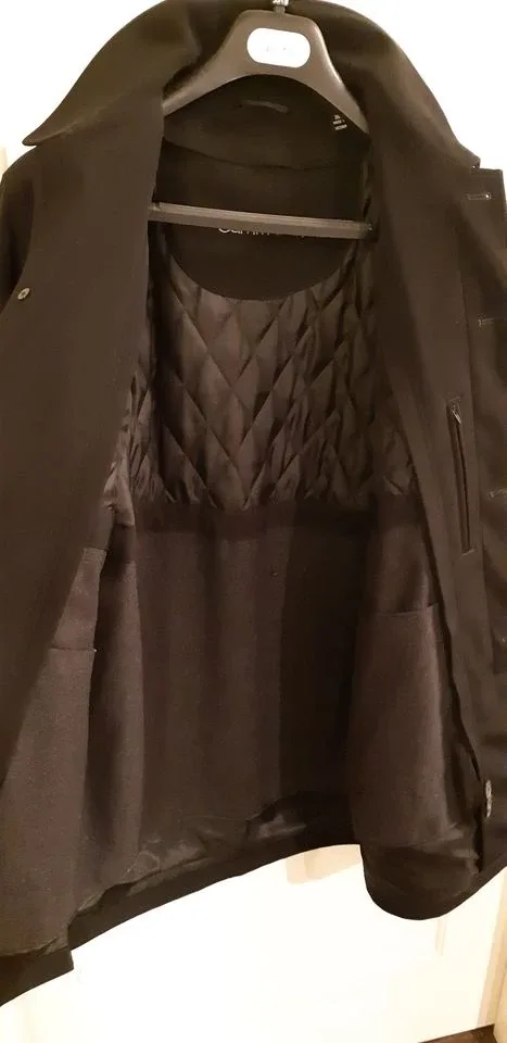 Calvin Klein Men's Black Rain Coat w/ Liner, 38R image indicator(3)