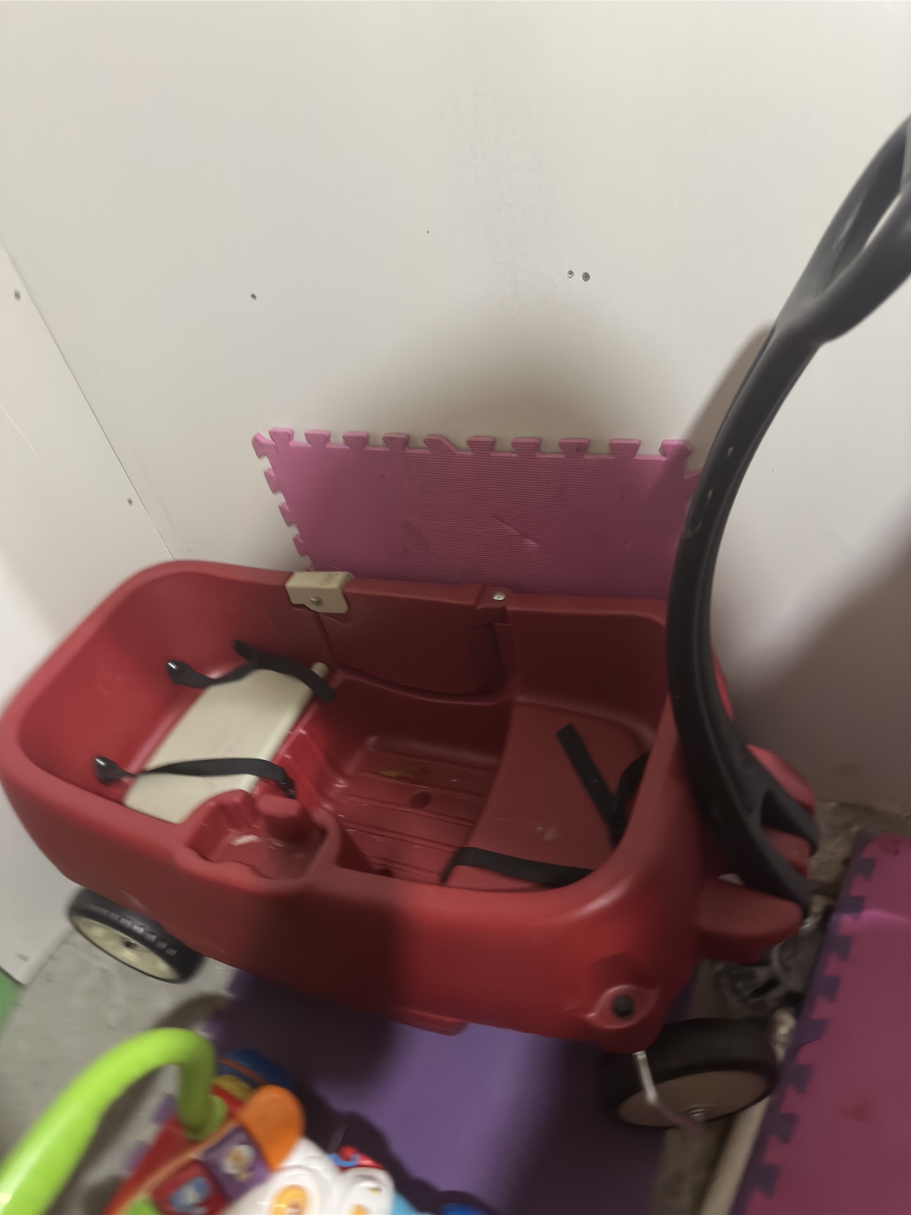wagon and high chair