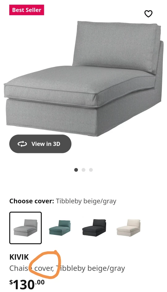 IKEA Kivik Sectional Sofa - Grey - photo 5