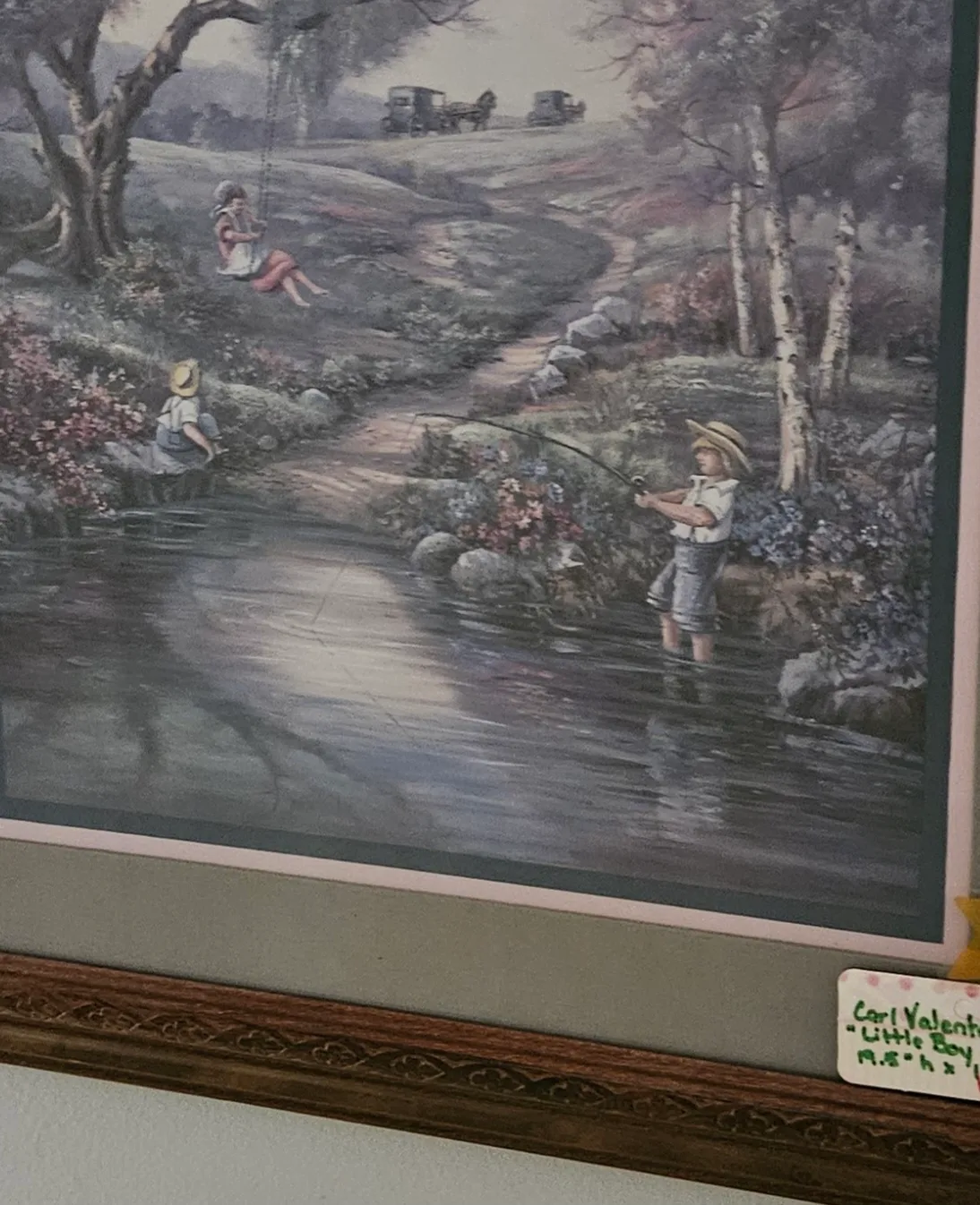 Carl Valente "Little Boy Fishing" Framed Print image indicator(5)