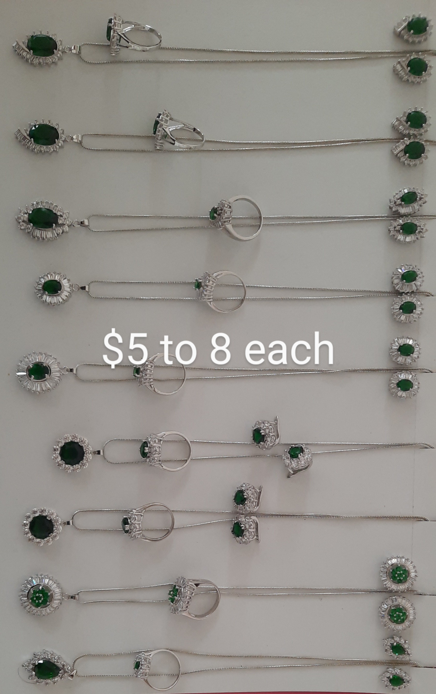 Green Gemstone Jewelry Sets