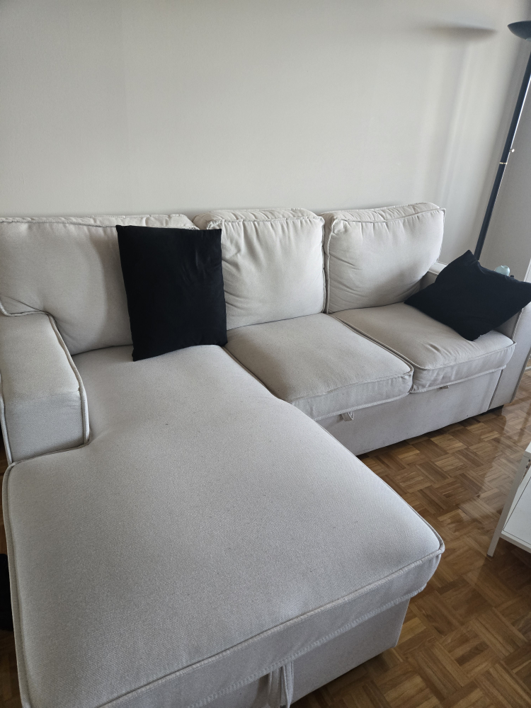 Structube Guylaine Sectional Sofa with Storage