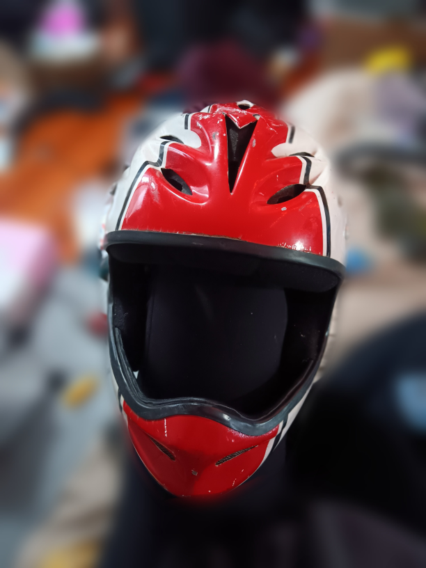 Red and White Full Face Helmet - photo 2
