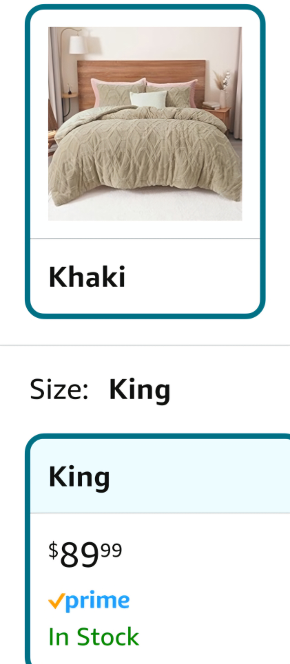 King Size Khaki blanket and pillow cases - photo 2