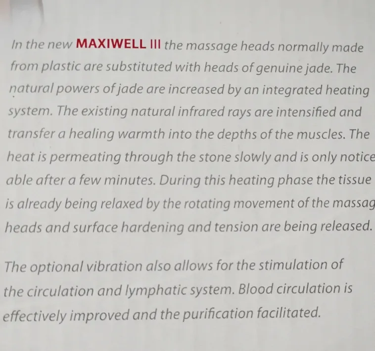 MAXWELL III Heated Massage Cushion with Jade Massage Heads image indicator(2)