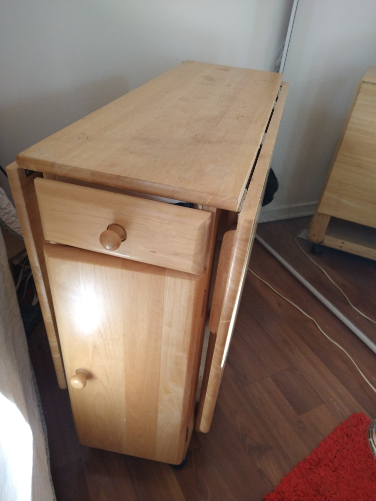 Folding Table with Storage - photo 2