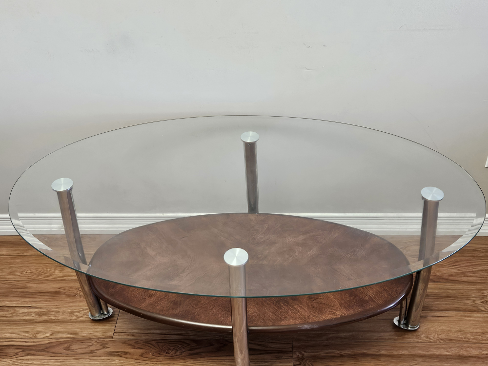 Glass Top Coffee Table Set with End Tables - photo 2