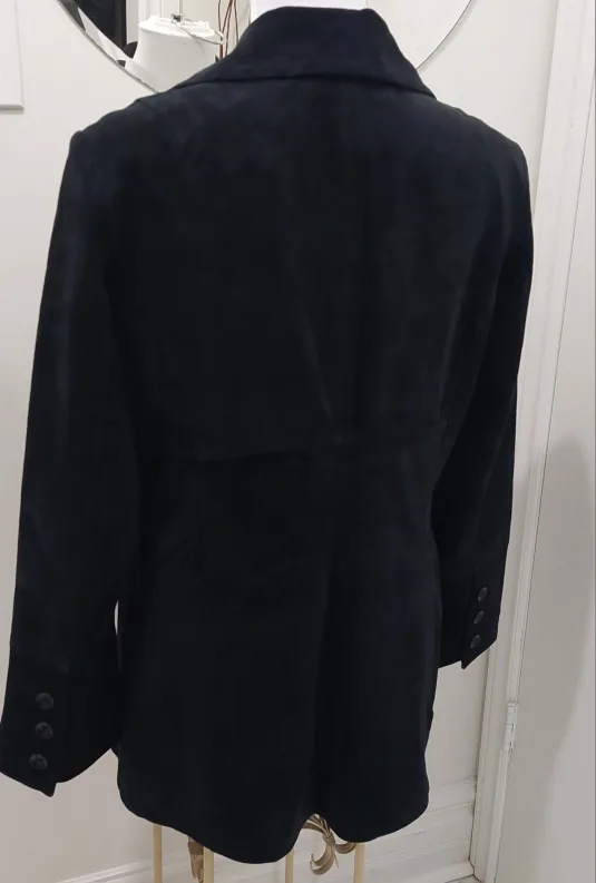 Dressy Light Black Suede Bernardo Jacket Large image indicator(5)
