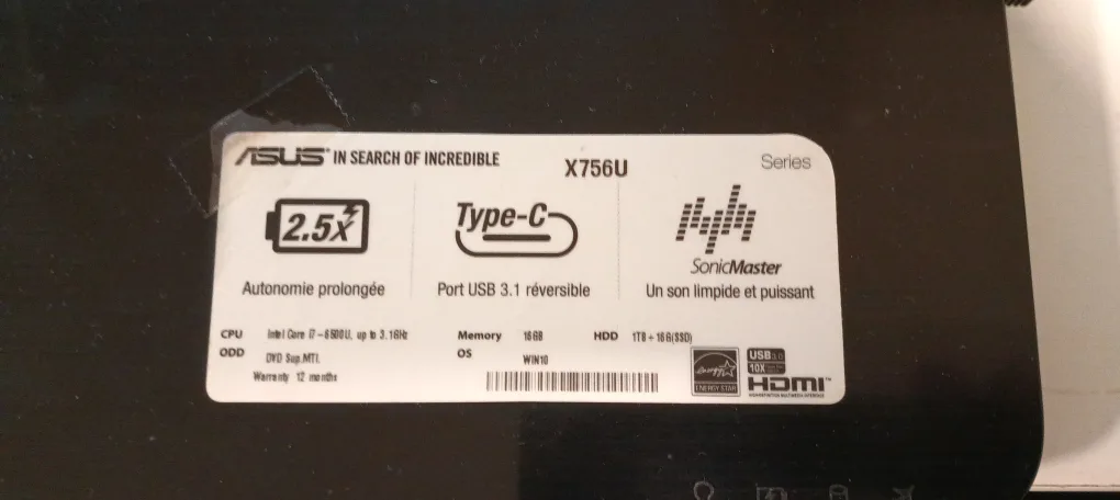 ASUS X756UJ Laptop image indicator(2)