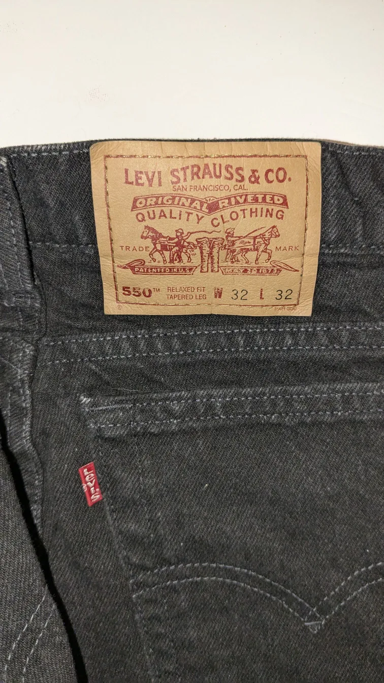 Levi's 550 Relaxed Fit Tapered Leg Jeans 32 x 32 Men's - NEW image indicator(3)