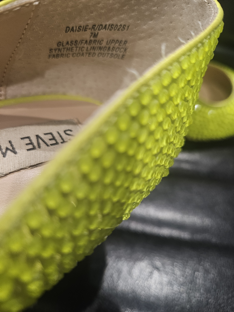 Steve Madden Yellow Rhinestone Heels - photo 3