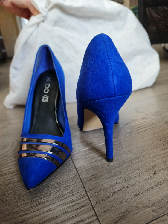 Blue Suede Heels
