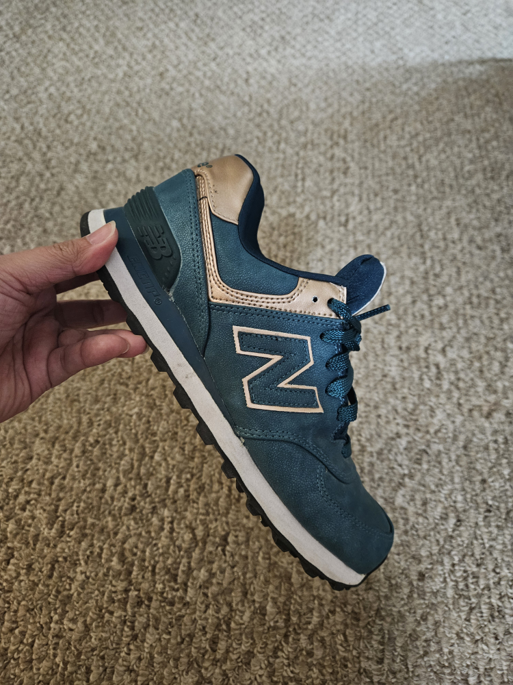 New Balance 574 Teal and Gold Suede limited edition - photo 2