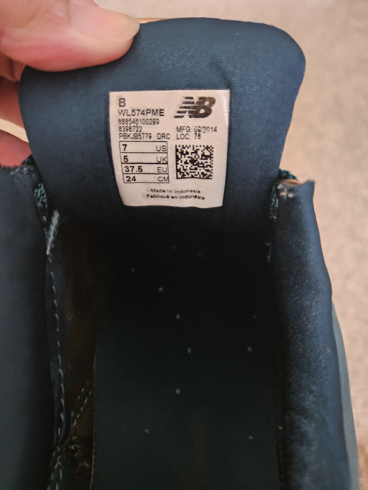 New Balance 574 Teal and Gold Suede limited edition - photo 4