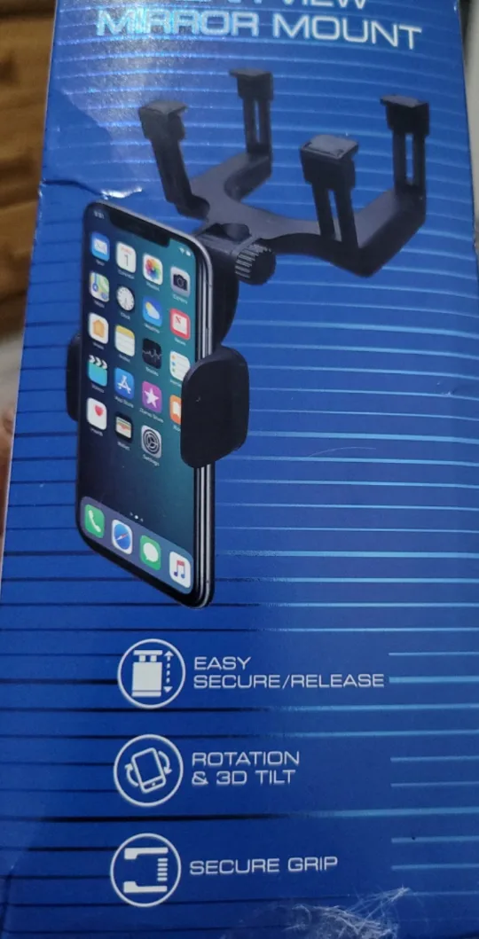 🆕️Rear View Mirror Phone Mount image indicator(4)