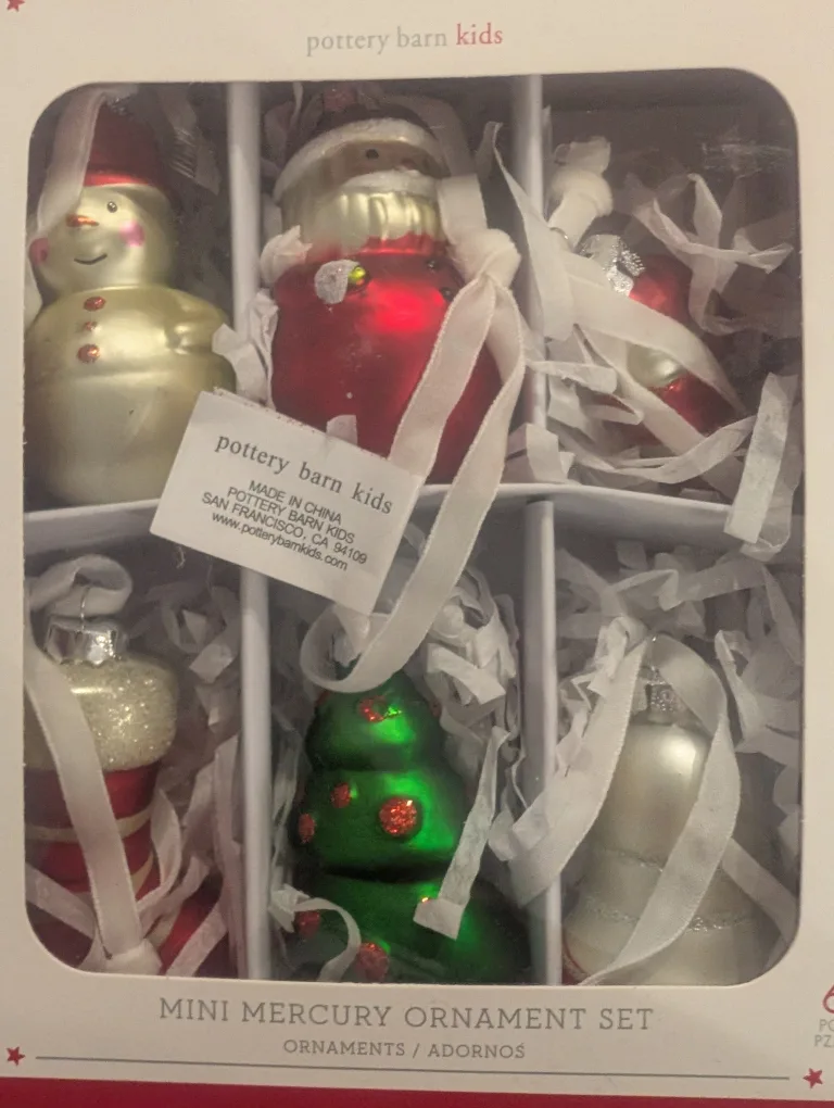 Pottery Barn Kids Mini Mercury Ornament Set thumbnail