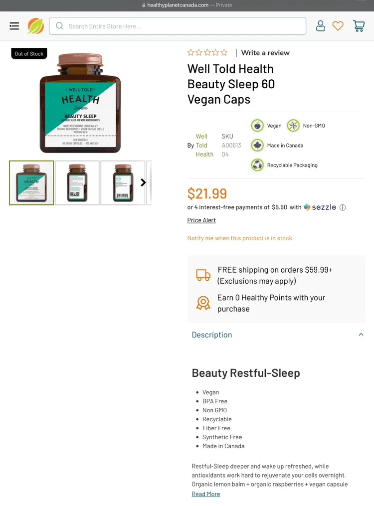 Well Told Health Beauty Sleep Aid 🧡 image indicator(3)