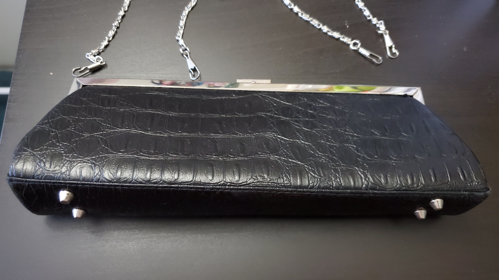 Black Clutch with Chain - photo 2