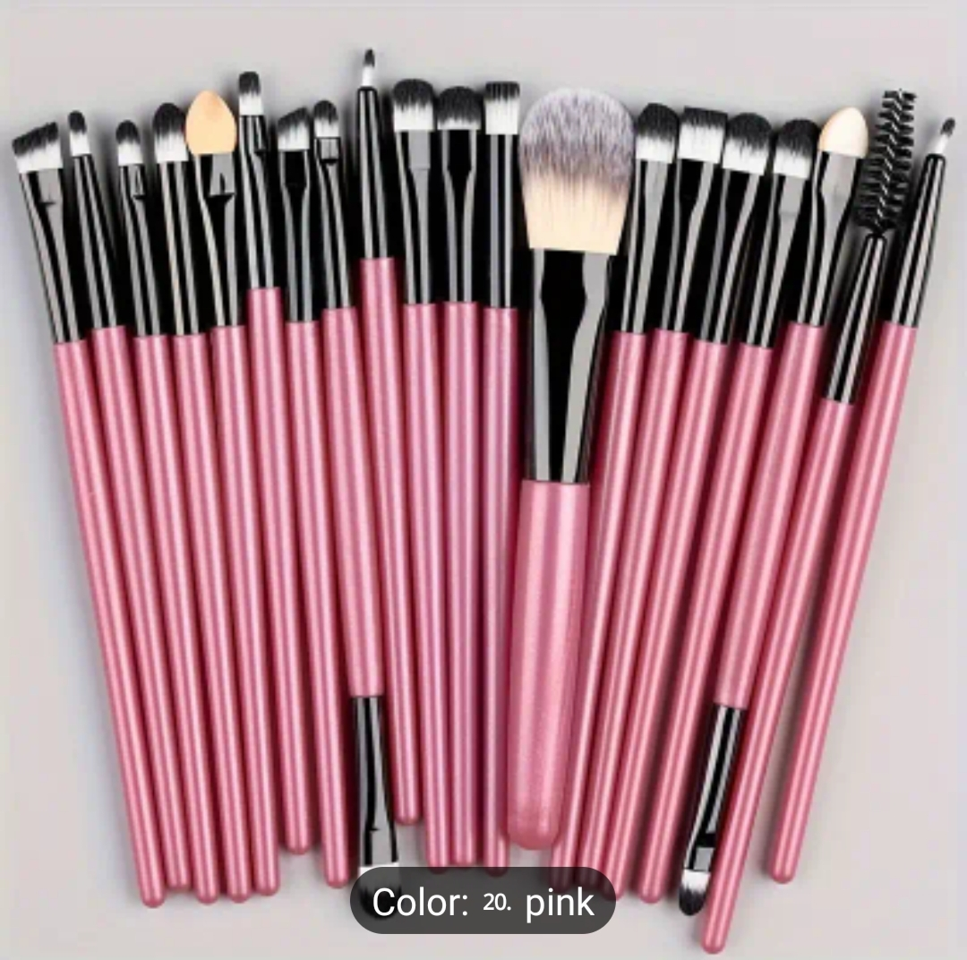 20 Pc's  Makeup Brush Set