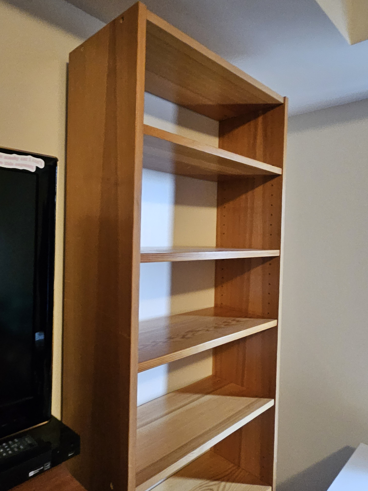 Tall wooden bookshelf - photo 3