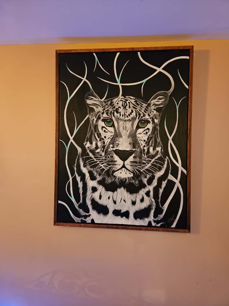 Original White Leopard Painting - photo 2